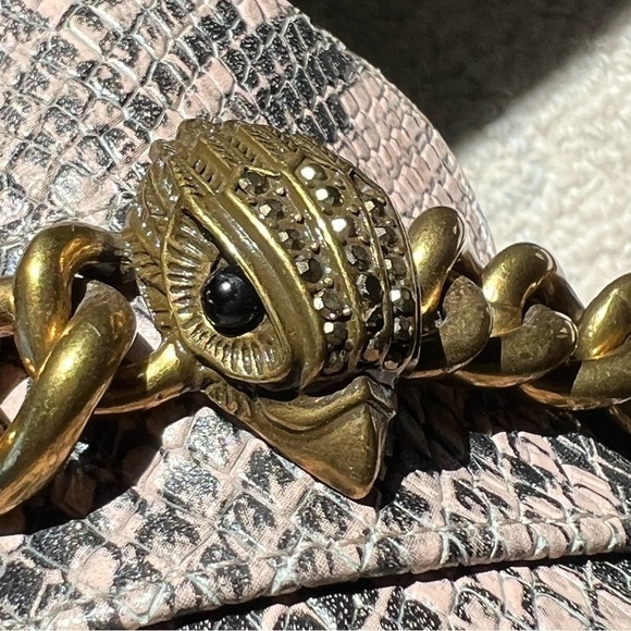 Kurt Geiger London Chelsea Block Heeled Snake Print Loafers Size 9.5 - Picture 12 of 12